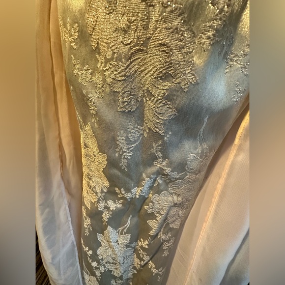 Light pink, Rhinestone topped Long Prom Dress - Picture 1 of 4